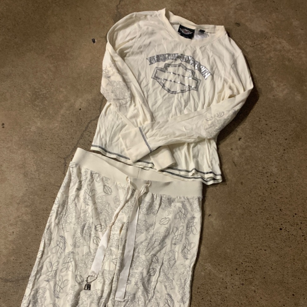 Harley davidson medium womens pajama set